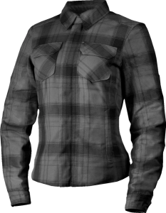 Womens Fallblock Flannel Jacket Black, Gray , nordicamoto.ro
