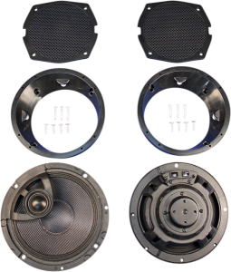 Rokker® Xrp 6.58° Fairing Speaker Kit With Hi-output Pei Tweeter Black