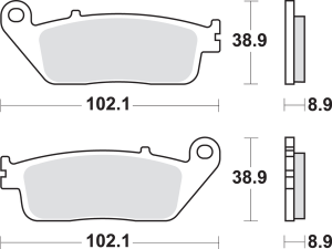 Ms Scooter Maxi Sintered Brake Pads