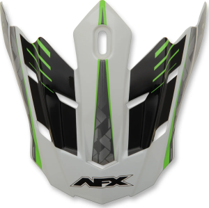 Fx-17 Factor Visor Peak Pearl White/green Green, White