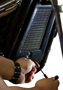 Oil Cooler Guard Black, 1, nordicamoto.ro
