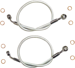 Braided Front Brake Line Chrome, Sterling Chromite® Ii Standard, 1, nordicamoto.ro