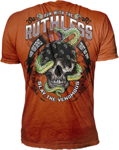 Run With The Ruthless T-shirt Orange XL, 3, nordicamoto.ro