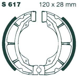 Standard Brake Shoes, 1, nordicamoto.ro