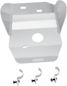 MOOSE RACING Placă de protecție din aluminiu, argintie 