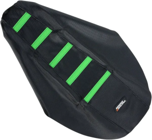 MOOSE RACING Seat Cover Ribbed Kaw Grn Black 
