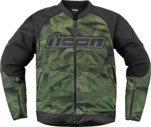 Geaca textila Icon Overlord3 Mesh Camo Green