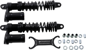 970 Series Piggyback Shocks Anodized, Black