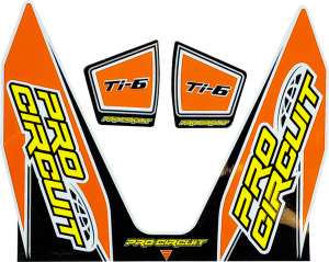 Ti-6 Exhaust Decals Orange