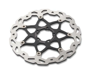 Wave brake disc set