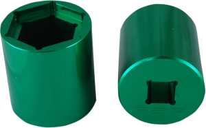 Sprocket Socket Green, Anodized, 1, nordicamoto.ro