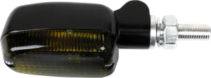 Lămpi de poziție din aluminiu cu LED, negre, 2, nordicamoto.ro