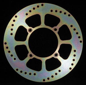 Round D-series Fixed Offroad Brake Rotor Gold, Zinc, 1, nordicamoto.ro