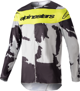 Tricou Copii Alpinestars Racer Tactical Camo Grey/Yellow