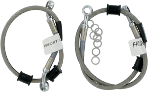 Cycleflex Two-line Racer Brake Line Kit Silver, 1, nordicamoto.ro