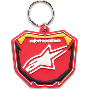 Plăcuță pentru breloc Alpinestars – negru, roșu, galben, nordicamoto.ro