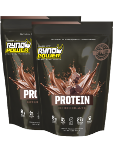 Pudră proteică din zer Ryno Power PROTEIN Premium Whey cu ciocolată, 1 lb, 3, nordicamoto.ro