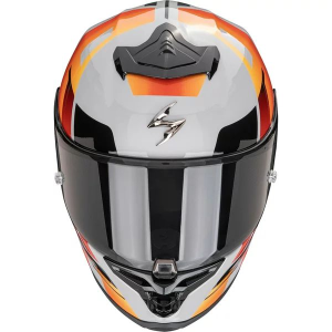 Casca integrala sport SCORPION EXO-R1 EVO II AIR ADRENALINE L Gri/Rosu/Portocaliu, 4, nordicamoto.ro
