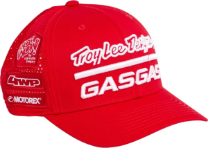 ȘAPCĂ GASGAS TLD TEAM CURVED RED, nordicamoto.ro