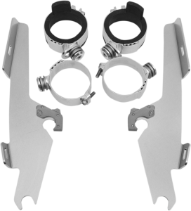 Fats/slim Windshield Trigger-lock Complete Mount Kit Polished
