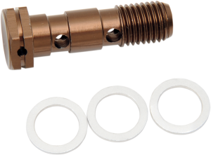 Aluminum Banjo Bolt Gold, Anodized, 1, nordicamoto.ro