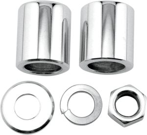 Axle Spacer/nut Kit Silver