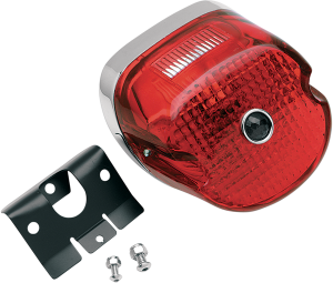 Laydown Taillight Assembly Chrome, 1, nordicamoto.ro