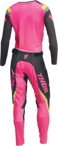 Tricou dama Thor Pulse REV Charcoal/Pink XL, 4, nordicamoto.ro