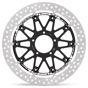 Halo Series T-floater Brake Rotor Black, Stainless Steel