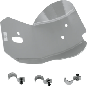 Placă de protecție din aluminiu, argintie 