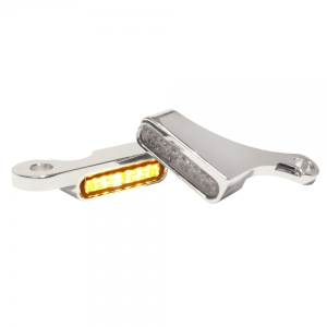Led Handlebar Turn Signals Natural, Chrome