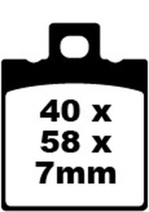Sfa Series Organic Scooter Brake Pads