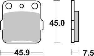 Rsi Brake Pads, 2, nordicamoto.ro