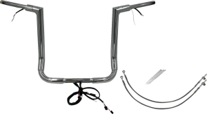 Plug & Play Ez Install 1-1/2(r) Flat Top Handlebar Kit Silver, 2, nordicamoto.ro