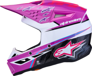 Casca Copii Alpinestars SM3 Falcon Mov/Alb/Roz S, 5, nordicamoto.ro