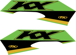 Replacement Oem Tank/shroud Graphics Black, Green