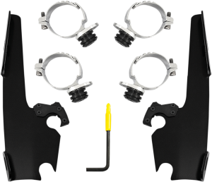 Batwing Fairing Trigger-lock Mounting Kit Black, 1, nordicamoto.ro