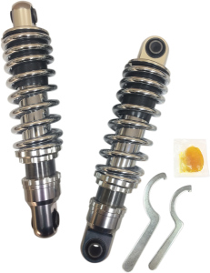 Premium 10.5(r) Shocks Black, Chrome, Anodized, 1, nordicamoto.ro