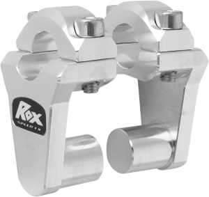 Pivoting Handlebar Riser For 7/8(r) Bar Clamps Silver, 1, nordicamoto.ro