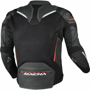 Geaca de vara piele/textil MACNA GALVIC 50 Gri/Negru/Portocaliu, 2, nordicamoto.ro