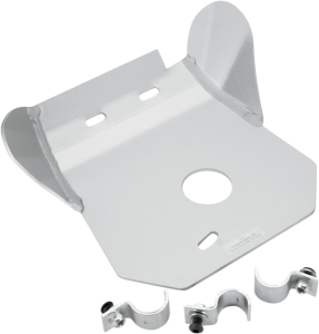 MOOSE RACING Placă de protecție din aluminiu, argintie 