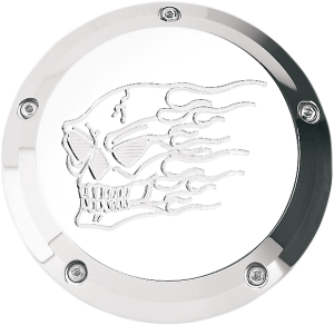Chrome Billet Derby Cover Chrome