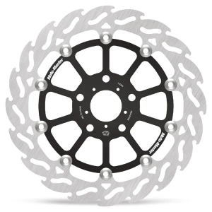 Flame Series Floating Rotor Black, Silver 