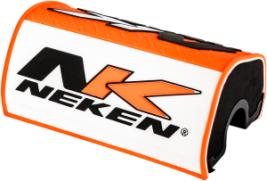 Oversized Handlebar Pad Orange, White