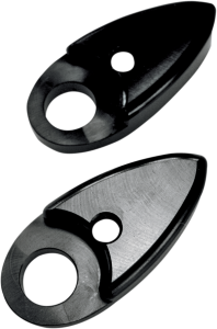 Adapter Plates For Side Rail-mounted Lights Black, 2, nordicamoto.ro