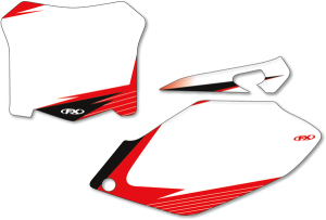 Pre-cut Graphic Number Plate Kit White, 4, nordicamoto.ro