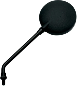 Round Kawasaki Kz Style Universal Mirror Black