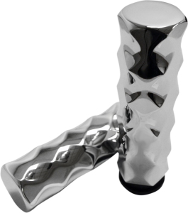 Billet Hex Grips Silver, 2, nordicamoto.ro