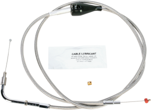 Stainless Steel Throttle/idle Cable Silver +203 mm (8''), 1, nordicamoto.ro