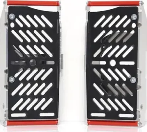 Xtrem Radiator Guards Black, nordicamoto.ro